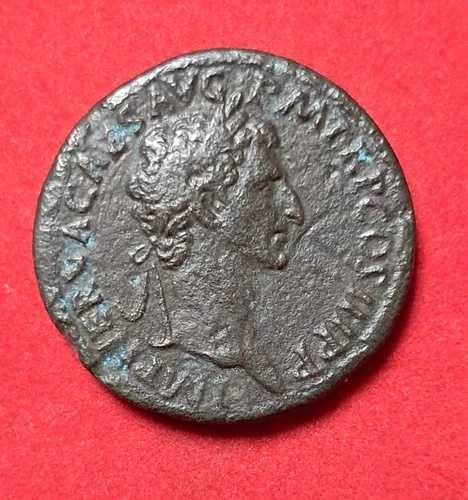 ローマ帝国ネルヴァ 96-98 AD セステルティウム コイン AE BB 美しい肖像画 レア-