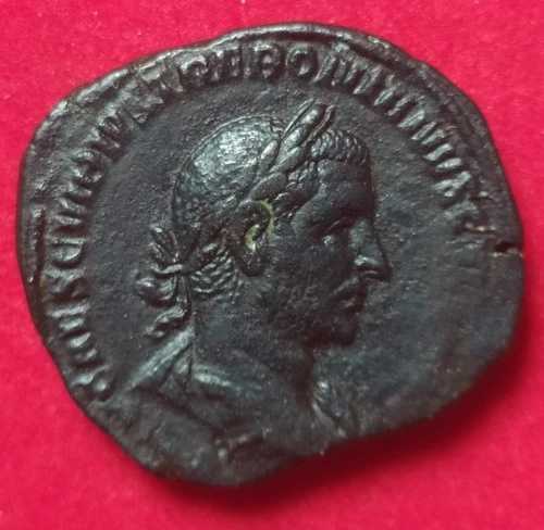 ローマ帝国トレボニアン ルースター 251-254 AD セステルティウム ブロンズ コイン BB + ローマ-｜WORLD RESOURCE【QUEEN店】