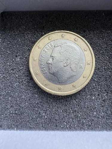 スペイン 1ユーロ硬貨 国王フェリペ6世 2015年 - 第一弾 -