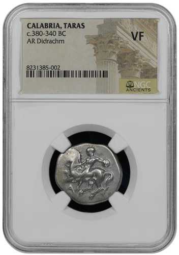 タレントム カラブリア 紀元前 380 ～ 340 年頃 AR Didrachm NGC VF