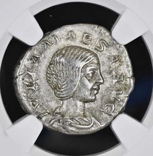 帝国 ユリア・マエサ マザー・セウェルス王朝 NGC XF 古代ローマ銀貨 D564
