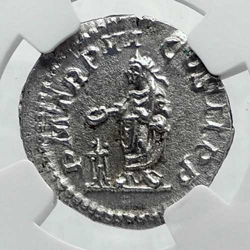 セウェルス・アレクサンダー 真正古代ローマ銀貨 227年 ローマ銀貨 NGC i81616