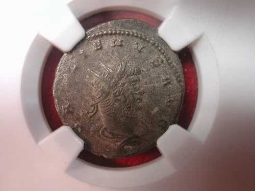 ガリエヌス AD 253-268 ローマ帝国 NGC XF BI ジュピター ダブル デナリウス アンティオキア