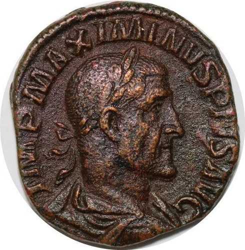 T2712 MAXIMIN Ier THRACE Sesterce PROVIDENTIA AVG Superb -＞ オファーする-