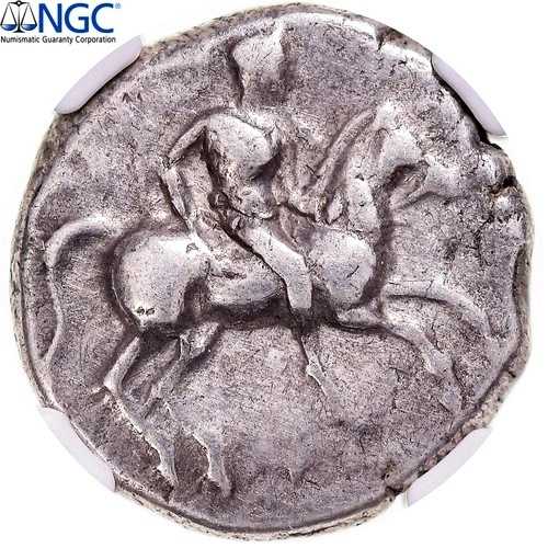 [#1066372] ムンテン、カラブリエ、ディドラクマ、ca.紀元前 281 ～ 240 年、タレントゥム、ゲグラデルド、NGC