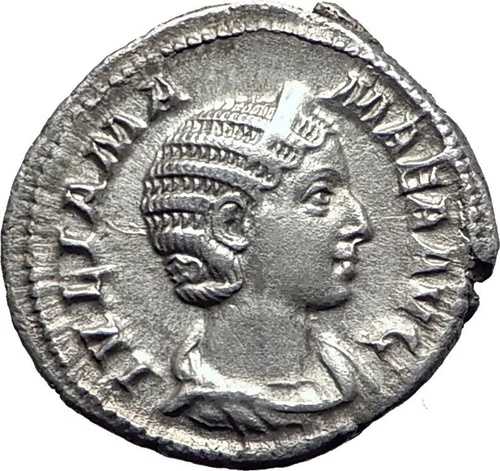 ジュリア・ママエア セウェルス・アレクサンダー妻 古代ローマ銀貨 フェリチタス i63411