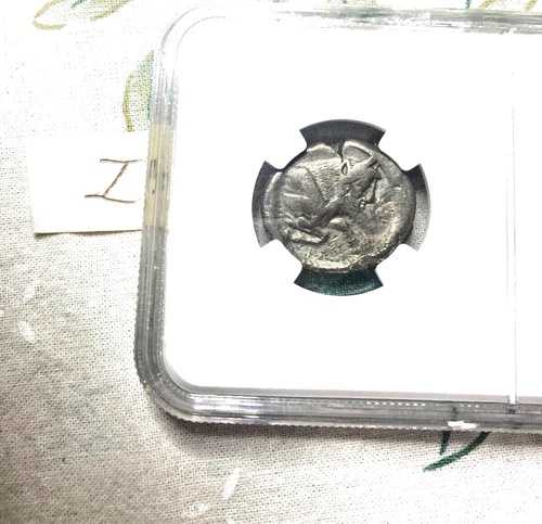 シチリア島、ジェラ 紀元前400-475年 OBV 槍を持った騎手。RV 雄牛の頭を持つ男 NGC CH F 4/5 2/5