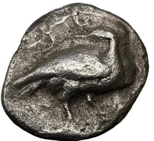 マケドニア王国 紀元前500-450年 シルバーグースコイン エイオン アレクサンダー大王 336 NGC VF