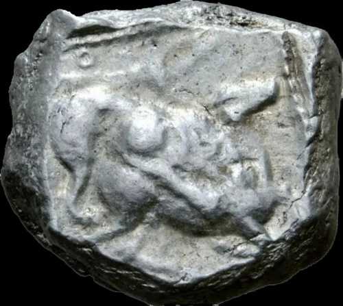 キプロス、キティオンARステイター。アズバール（紀元前449-425年）。古代ギリシア人。ヘラクレス。非常に珍しい