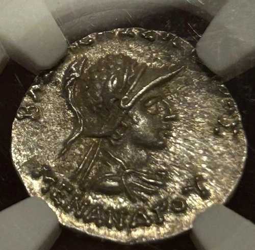 メナンドロス、NGC MS、バクトリア・インド・ギリシア人、紀元前165/55-130年、ARドラクマ - 素晴らしいスタイル