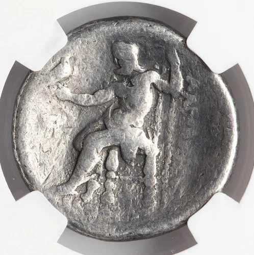 マケドニア アレクサンダー大王3世とゼウス NGC テトラドラクマ 古代ギリシャ貨幣 376