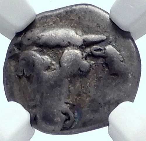 PKOKIS ギリシャ連邦中央ギリシャ 本物 紀元前460年 銀貨 NGC i77991