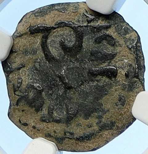 ポンティウス・ピラト ティベリウス エルサレム イエス・キリスト裁判 古代ローマ貨幣 NGC i106185
