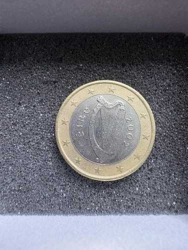2002年 アイルランド 1ユーロ硬貨 ケルトハープ - アイルランドユーロ初発行 -