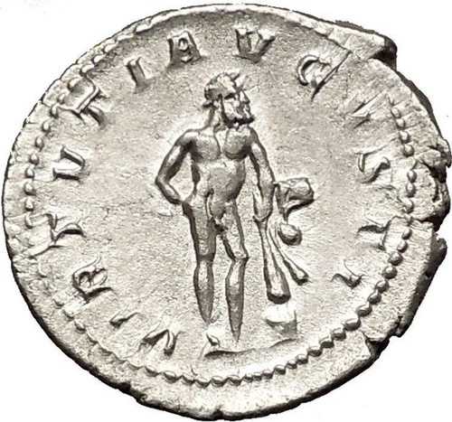 ゴルディアヌス3世 241年 古代ローマ銀貨 英雄「ファルネーゼ」ヘラクレス i52037
