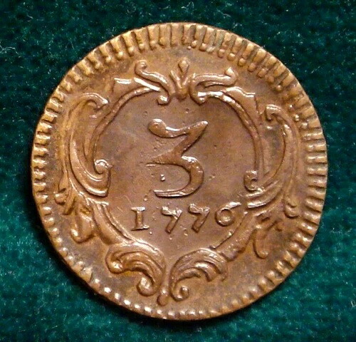 シチリア王国 フェルディナンド3世 ボルボーネ ハーフウィート（3ペティオリ） 1776年 希少