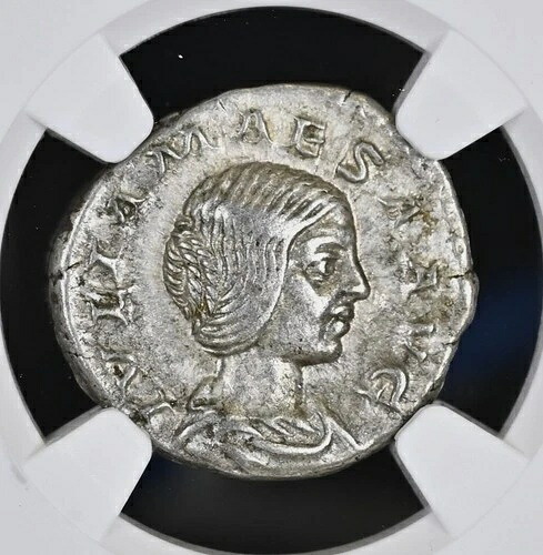 帝国 ユリア・マエサ マザー・セウェルス王朝 NGC XF 古代ローマ銀貨 D564