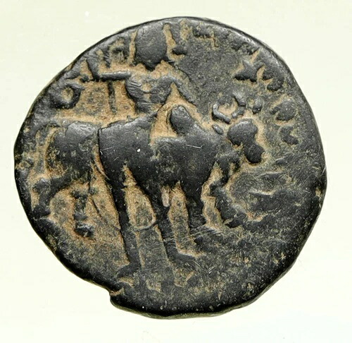 クシャーナ帝国北インドのヴィマ・カドフィセス、シヴァ牛、古代ギリシャのコイン i95193
