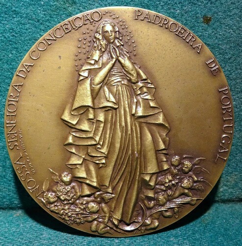 IMM。 CONCEPTION VILA VI?OSA /PP ST JOHN PAUL II & O.L FAT 80mm 1987 銅メダル画像