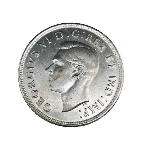 1939年カナダ議会 - ジョージ6世 - 0.800銀貨 #3 KM#38