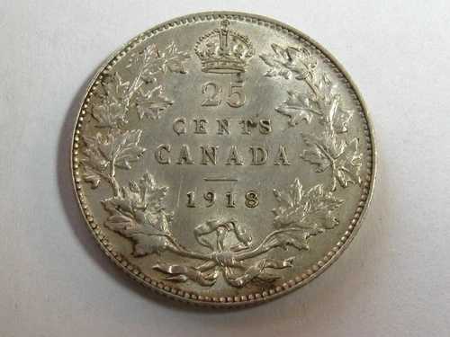 1918年カナダ25セント - #6357-18