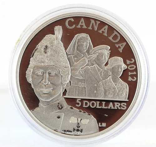 カナダ 2012年 5ドル 純銀貨 - ジョージナ・フェーン・ポープ