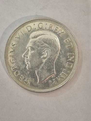 1939年カナダ 1ドル銀貨、流通品、-2745