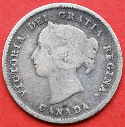 1889年カナダ5セント - 良品 - ロット番号12198-