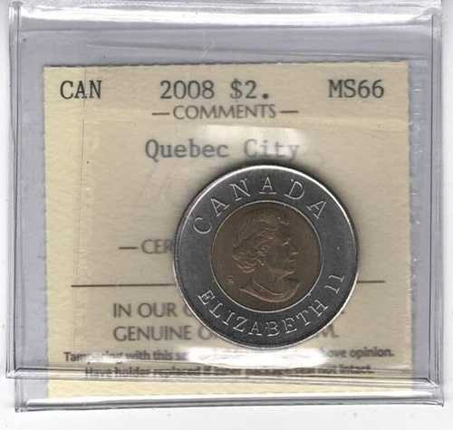 2008 カナダ $2 ケベックシティ - ICCS MS66 - XTQ 182-