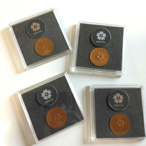 楽天市場】日本万国 博覧会 記念メダル EXPO70 3枚セット 大阪万博 金