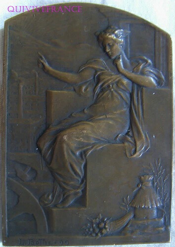 Med6838 - メダルフランス展委員会 1899年Bottee製-