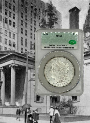 1883年モルガン銀貨 MS64 CAC認定|WORLD RESOURCE【QUEEN店】