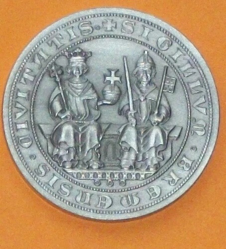 CIVITATIS SIGILLUM BREMENSIS ブレーメン市場 ハンブルク ドイツ シルバー メダル コイン 900