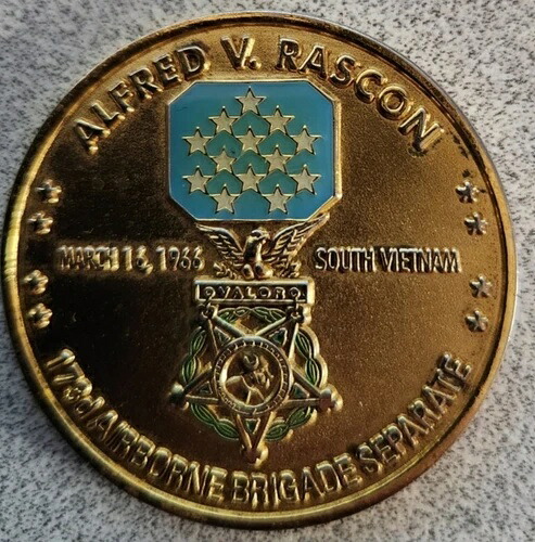 AV Rascon MOH 173d 空挺/HHC 1-503d 空挺歩兵チャレンジコイン-