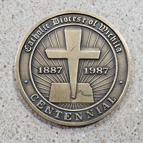 1987年 ウィチタ・カンザス州カトリック教区 無原罪懐胎百年記念メダル画像