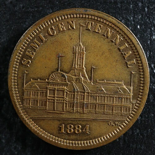 トロントメダル 1834-1884 カナダ建国50周年記念 オンタリオ・ルルー 1816