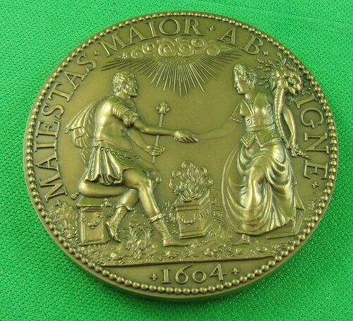 メダル 1604 ヘンリー 3 世 マイエスタス マイオール AB IGNE 再ストライク 1988 57mm