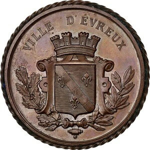 [#1028700] フランス、メダル、コンクール地域エヴルー、1886年、銅、オーストラリア