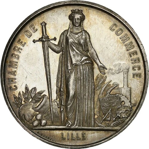 [#1510310] フランス、トークン、Chambre de Commerce de Lille、シルバー、ボレル、MS
