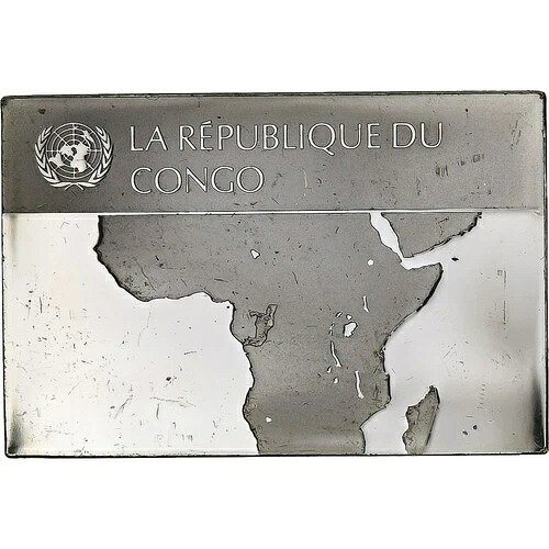 [#1276534] フランス、メダル、国連旗、コンゴ共和国、銀、A