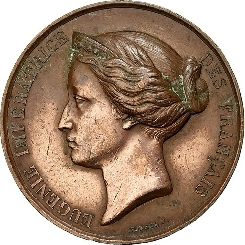 [#1525339] フランス、メダル、マリアージュ・ドゥジェニー・ア・ノートルダム、1853年、銅、ボレル、