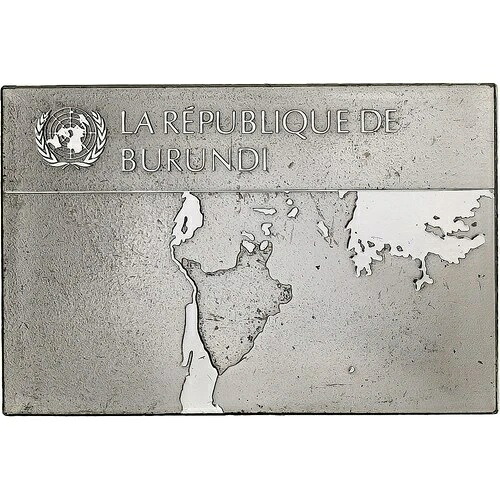 [#1276559] フランス、メダル、国連旗、ブルンジ、銀、AU