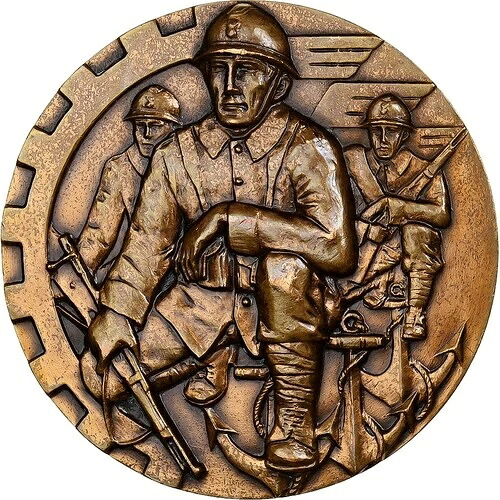 [#132977] フランス、国立戦闘員連合勲章、1940 年、ブロンズ、オーストラリア