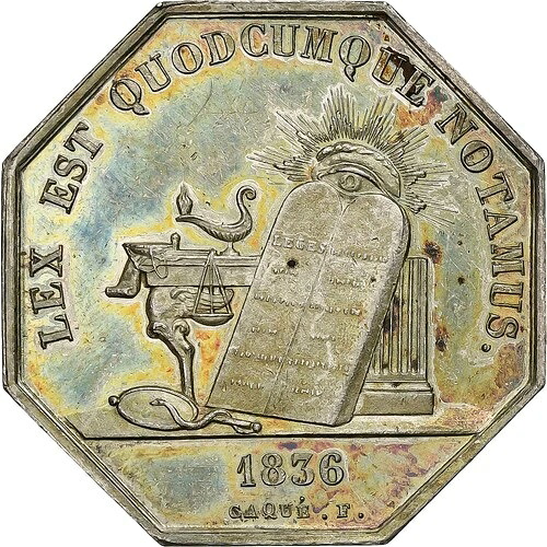[#1502925] フランス、トークン、Notaires de l'Arrondissement de Vervins、1836年、シルバー、 38,610円