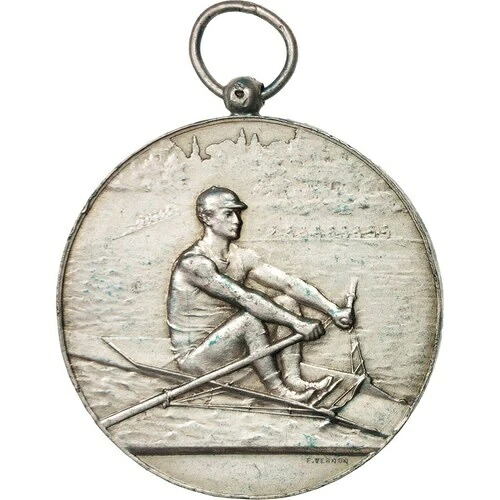 [#416236] フランス、メダル、Cercle Nautique de Croisset、R?gate en 1889、スポーツ & l