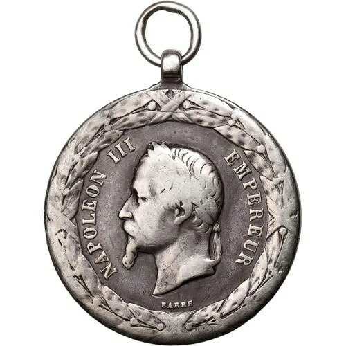 【#398779】 フランス、ナポレオン3世、メキシコ遠征、歴史、メダル、1862-1863-