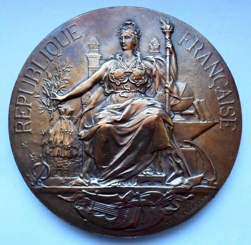 1894年 フランス上院議員銅メダル ブルジョワ・メダイユ・セナ 72 mm / N132