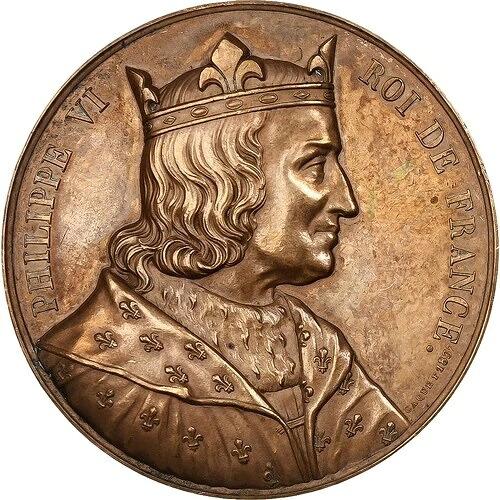 [#1028094] フランス、勲章、フランス王妃、フィリップ 6 世、1837 年、ブロンズ、カケ、