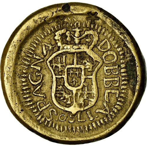 [#716430] スペイン、ポイド モネテール、Dobbla Spagna、1750、AU、Br、お尻