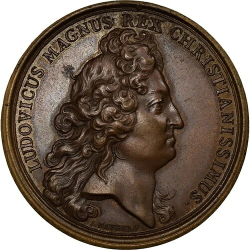 [#62170] フランス、メダル、ルイ 14 世、1697 年、銅、モージェ、オーストラリア、ディーヴォ:266